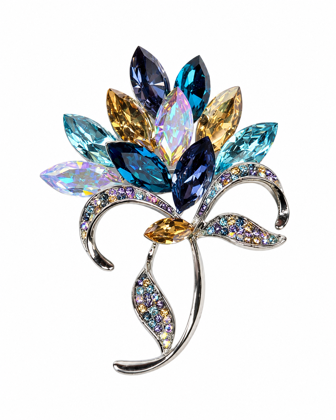 JEWEL SPRAY BLOSSOM BROOCH