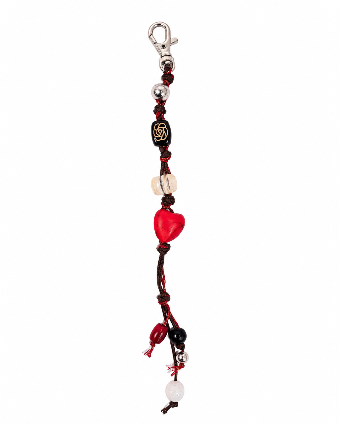 CRIMSON HEART STRAND CHARM
