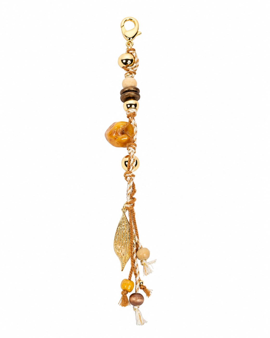 BOTANICAL TASSEL BEAD CHARM