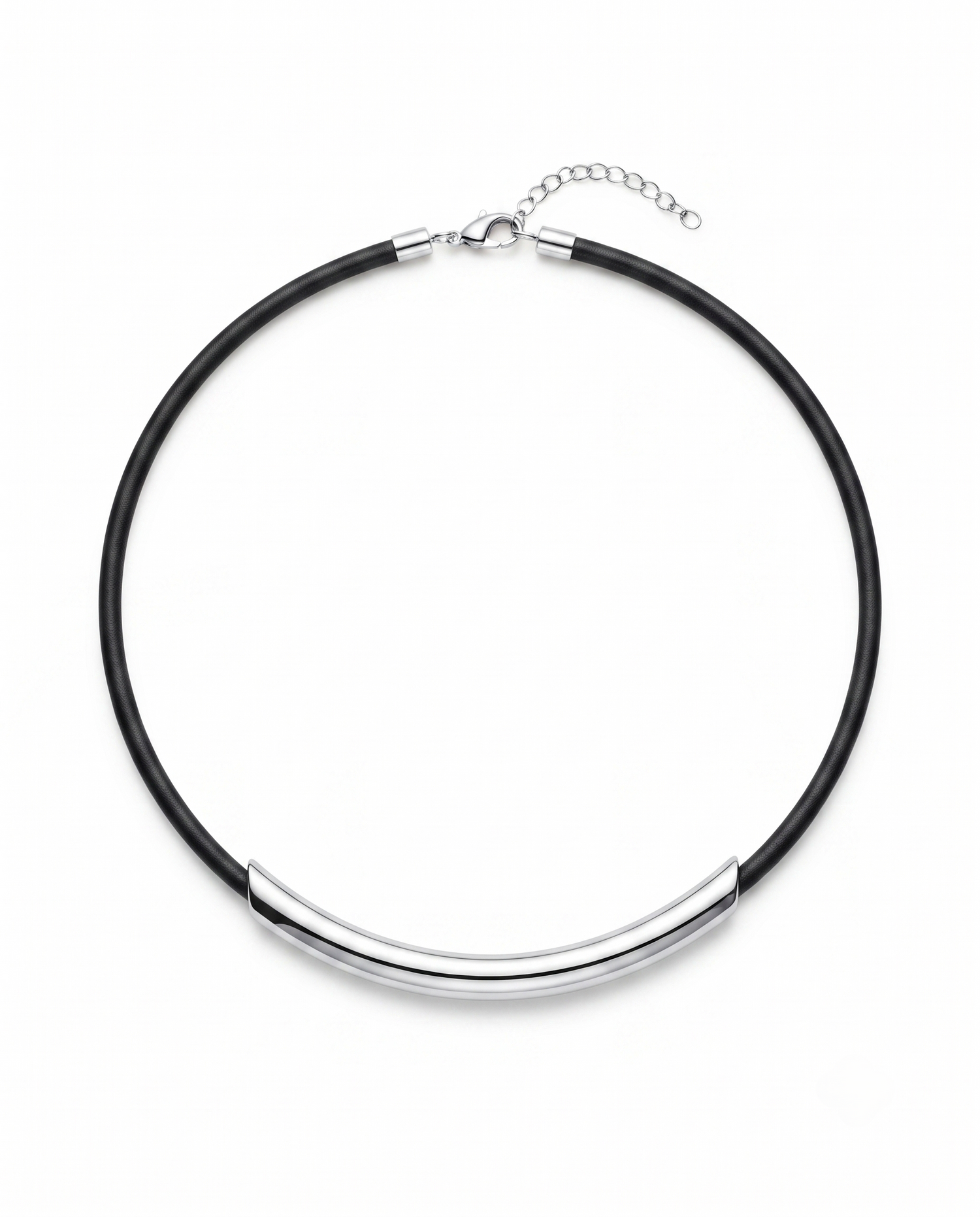 SCULPTED HORIZON CURVE NECKLACE
