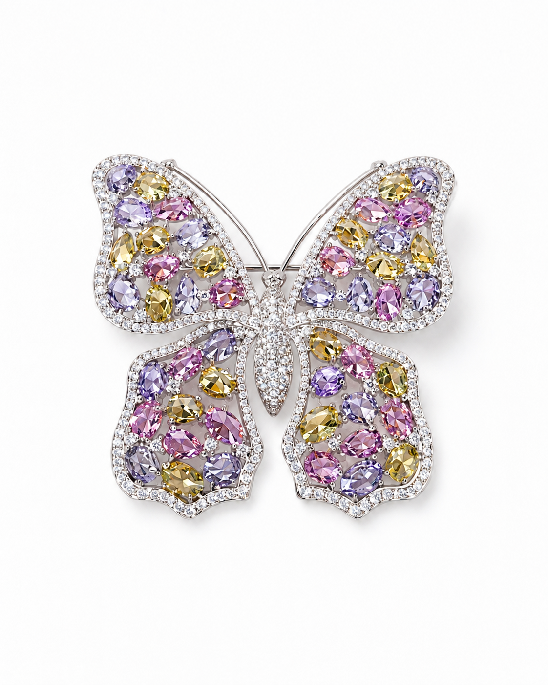 JEWELLED MONARCH WING BROOCH