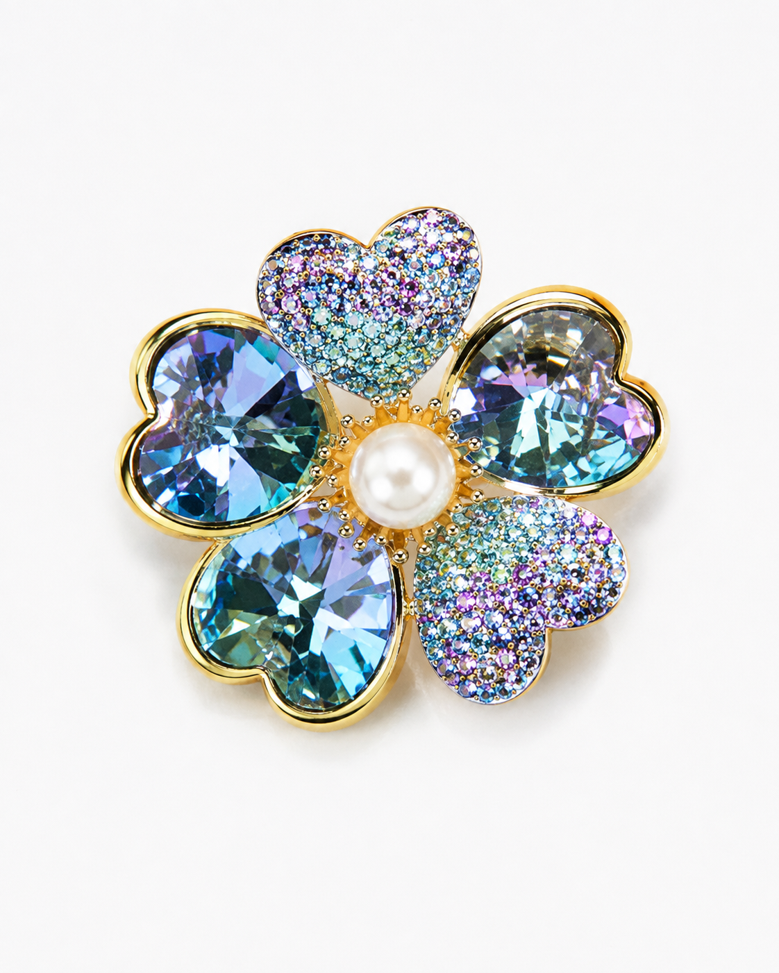 FOUR PETAL CLOVER BROOCH