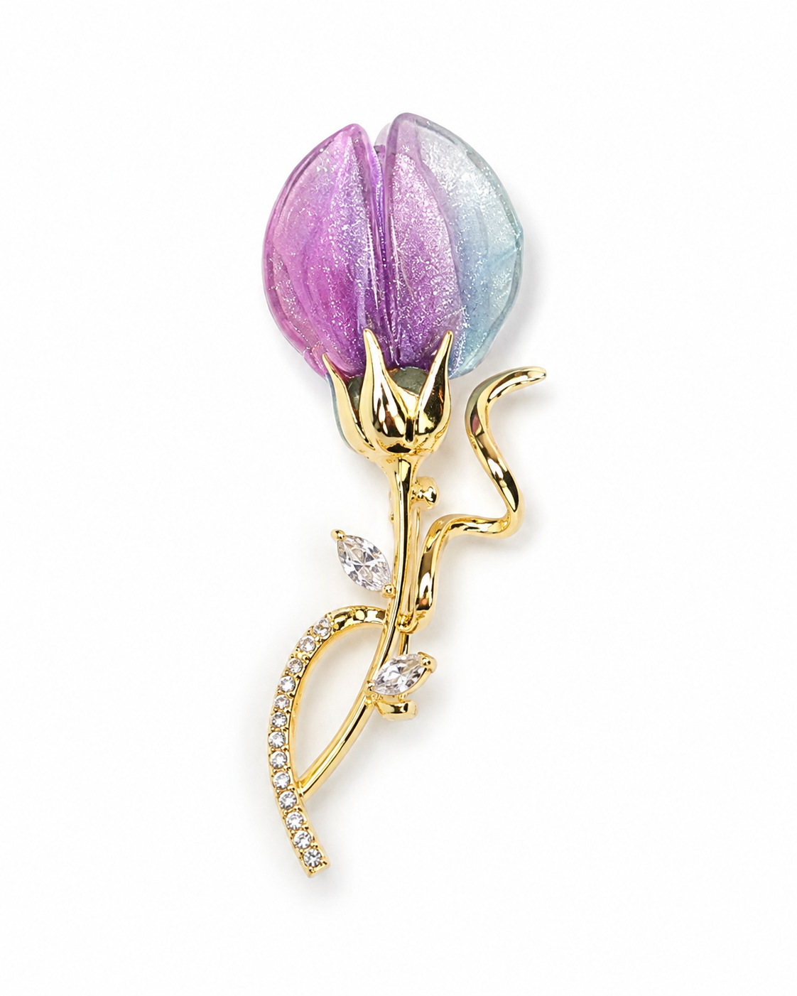 TWILIGHT TULIP BUD BROOCH