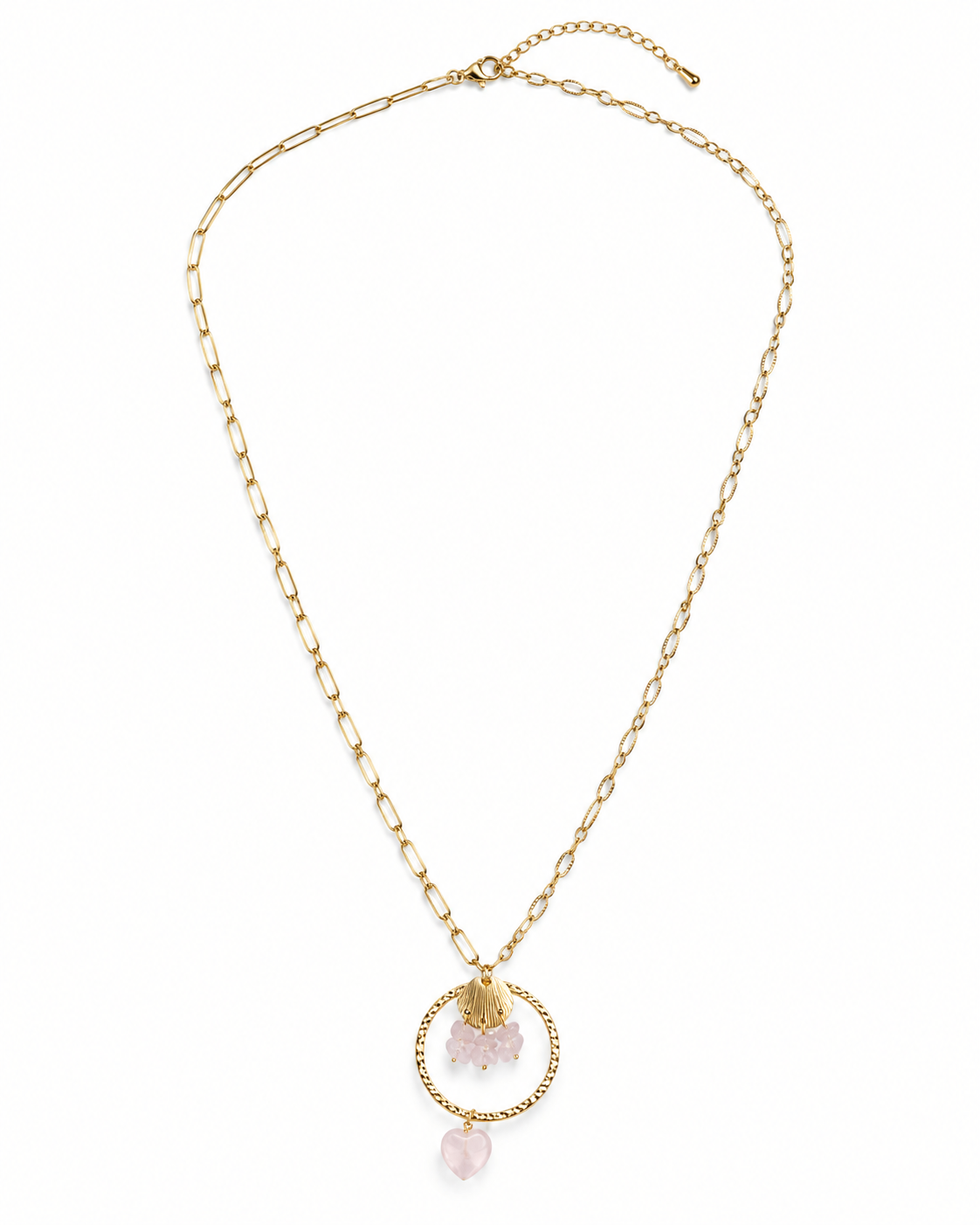 Roselle Heart Pendant Necklace