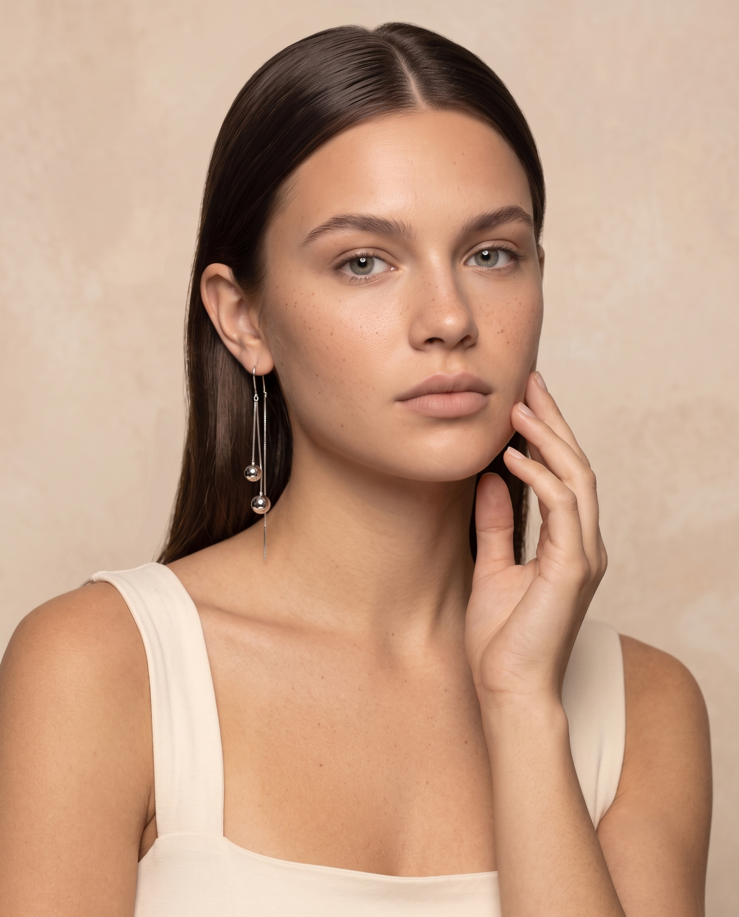 ORBITAL DUAL SPHERE EARRING
