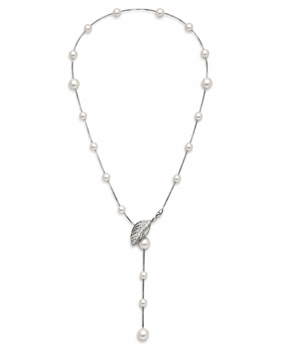Willow Pearl Lariat Necklace