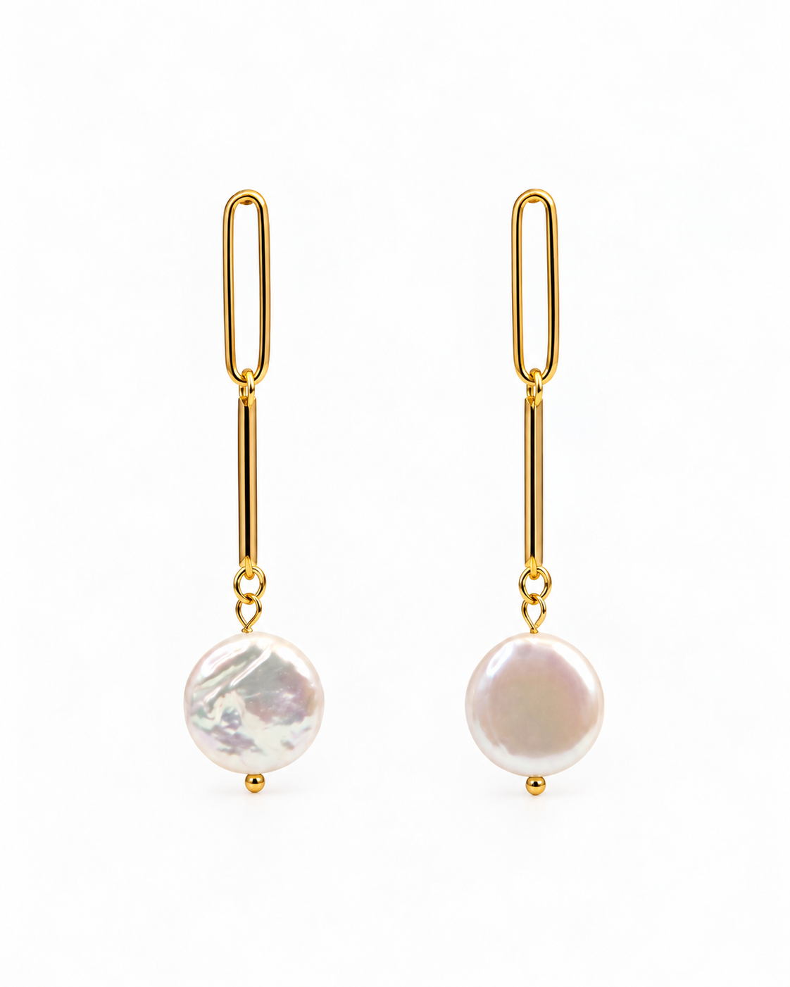 LUMIERE PEARL LINK EARRINGS