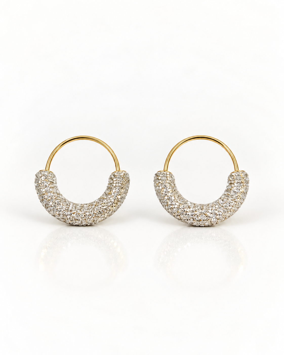 CELESTIA CRYSTAL HOOP EARRING