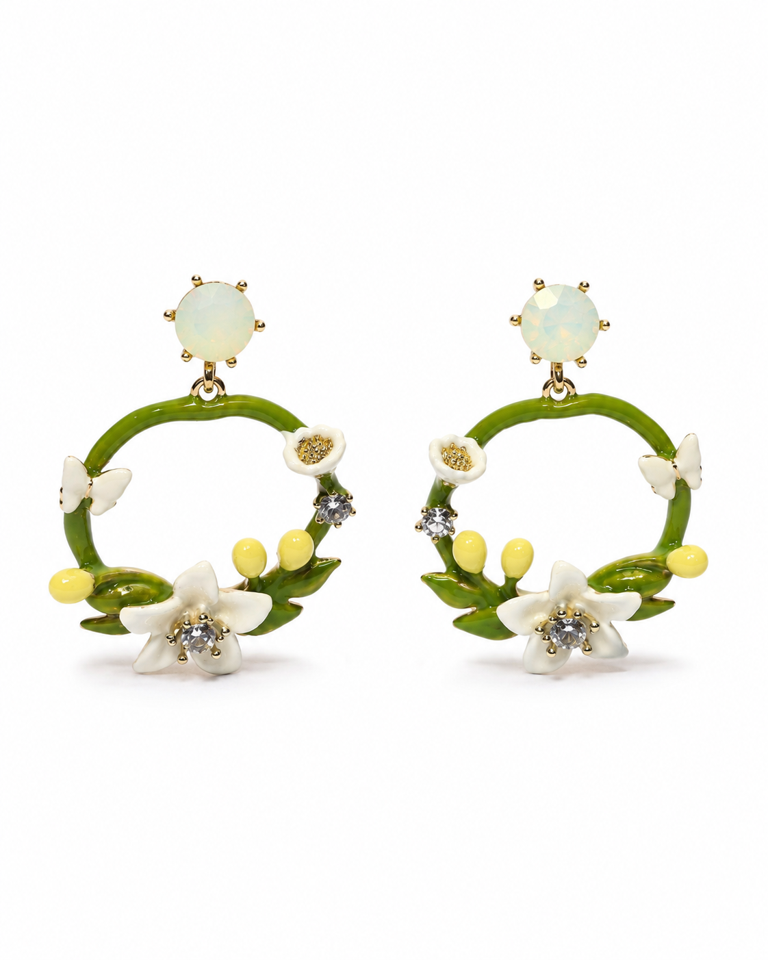 BOTANICAL BLOOM WREATH EARRING