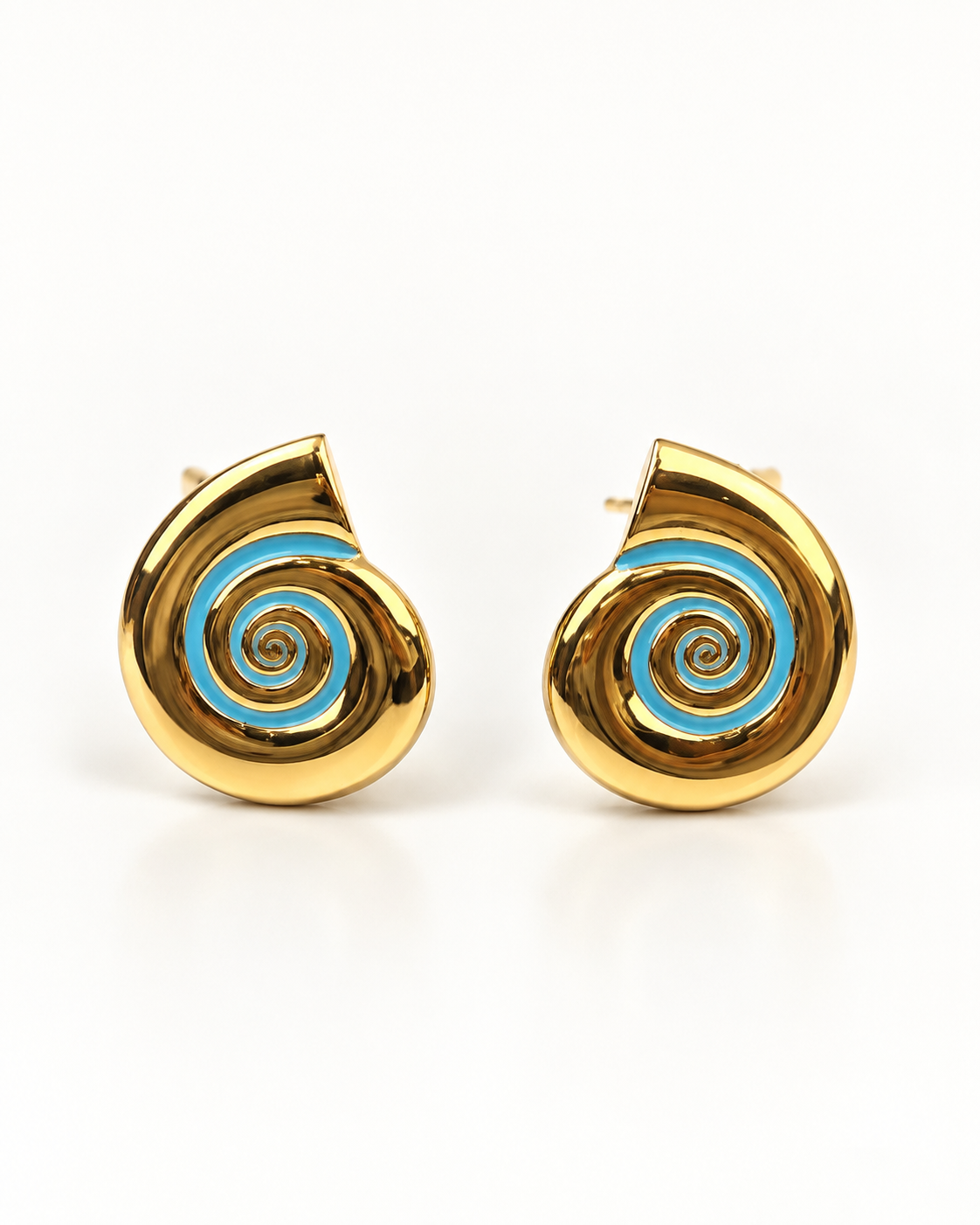SERENA GOLD SWIRL EARRING
