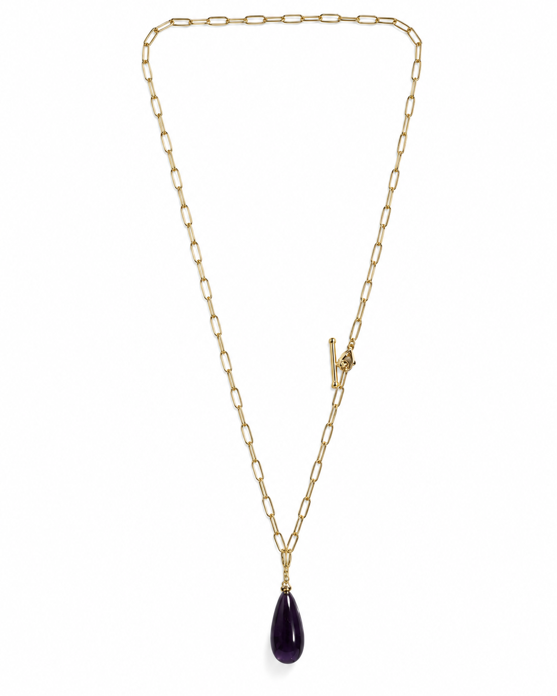 Aurelia Amethyst Teardrop Necklace