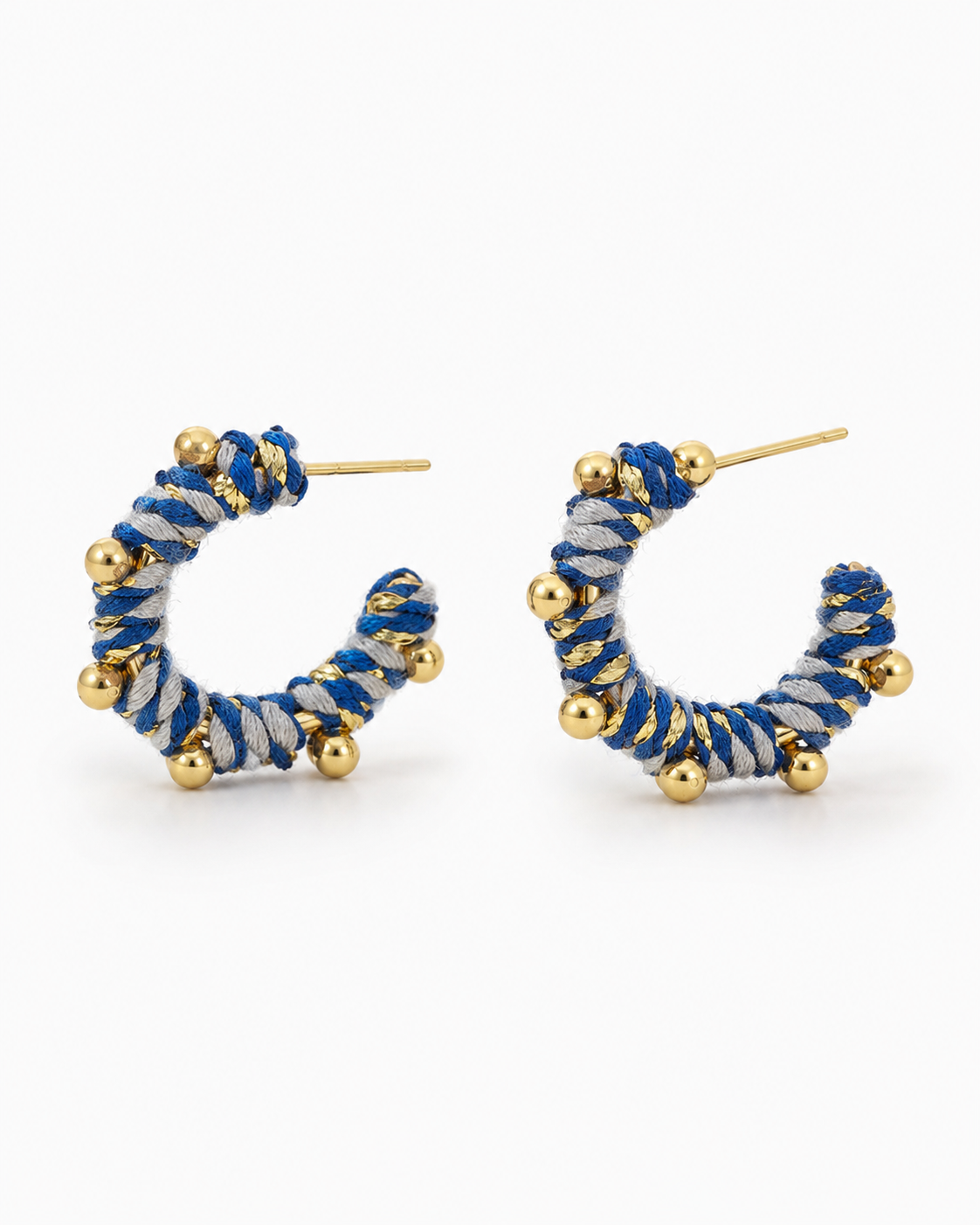 TWISTED ORBIT HOOP EARRING