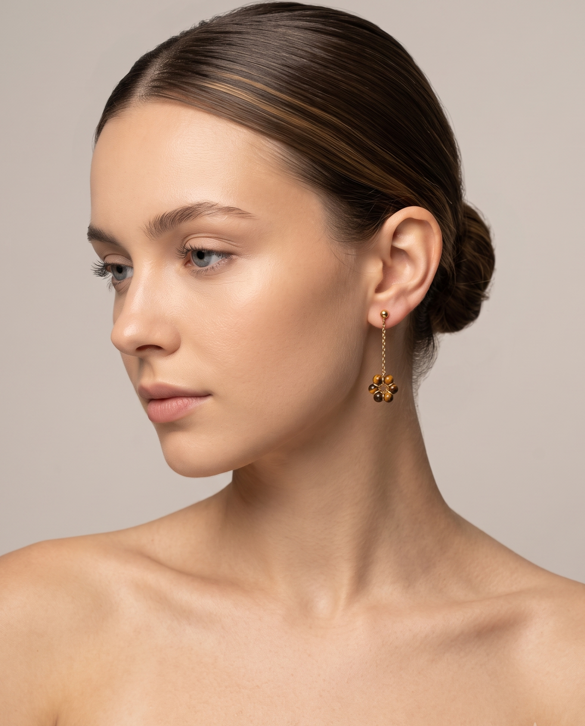 AMBER BLOOM DROP EARRINGS