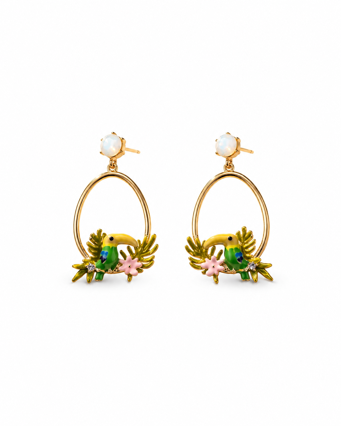CELESTIAL GARDEN HOOP EARRING