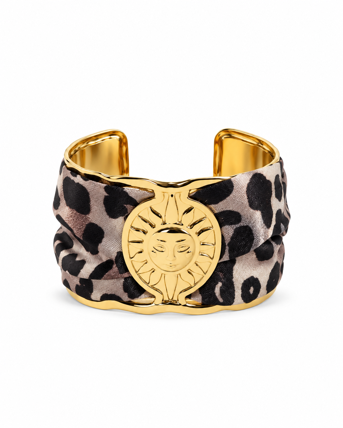 MODERN PLAID SILK HANDCUFF