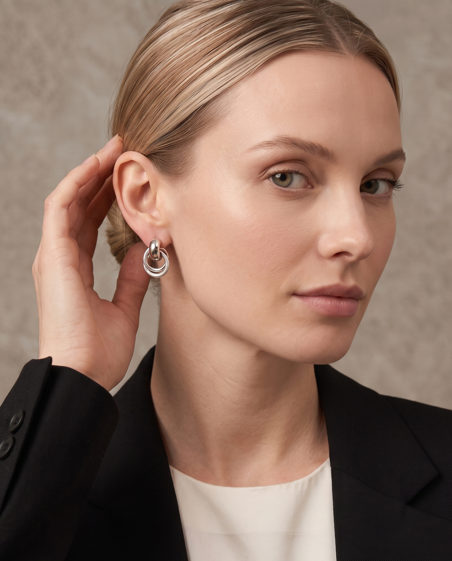 ORBIS DOUBLE LOOP EARRING