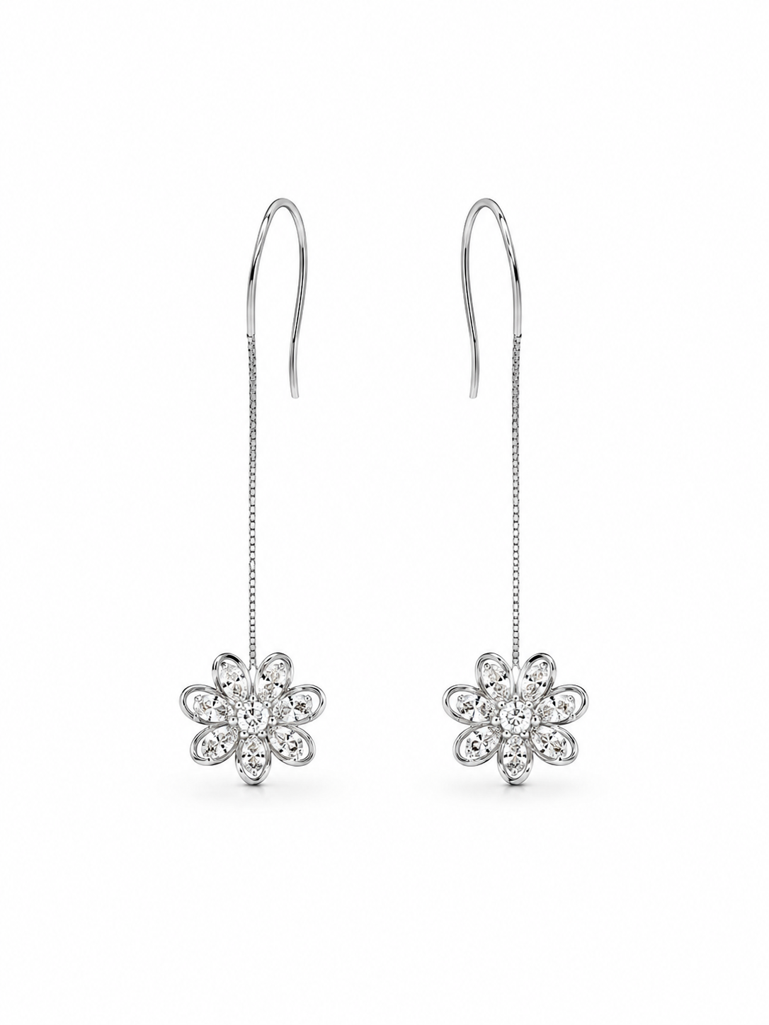 FLORAL CASCADE THREAD EARRING
