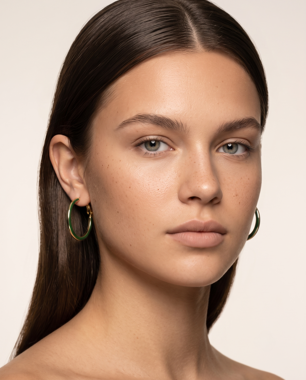 VERDANT HALO HOOP EARRING