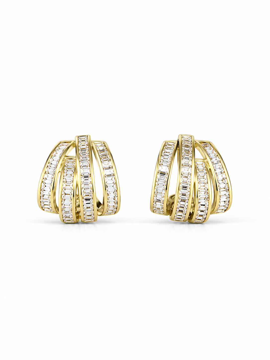 RADIANT RIBBON CURVE EARRING