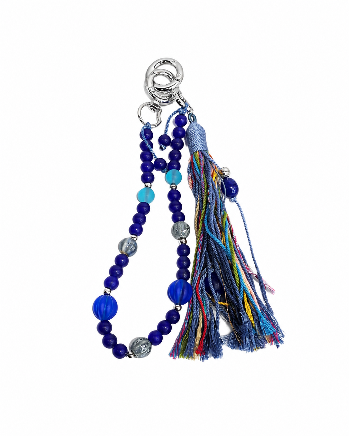 AZURE TASSEL STRAND CHARM