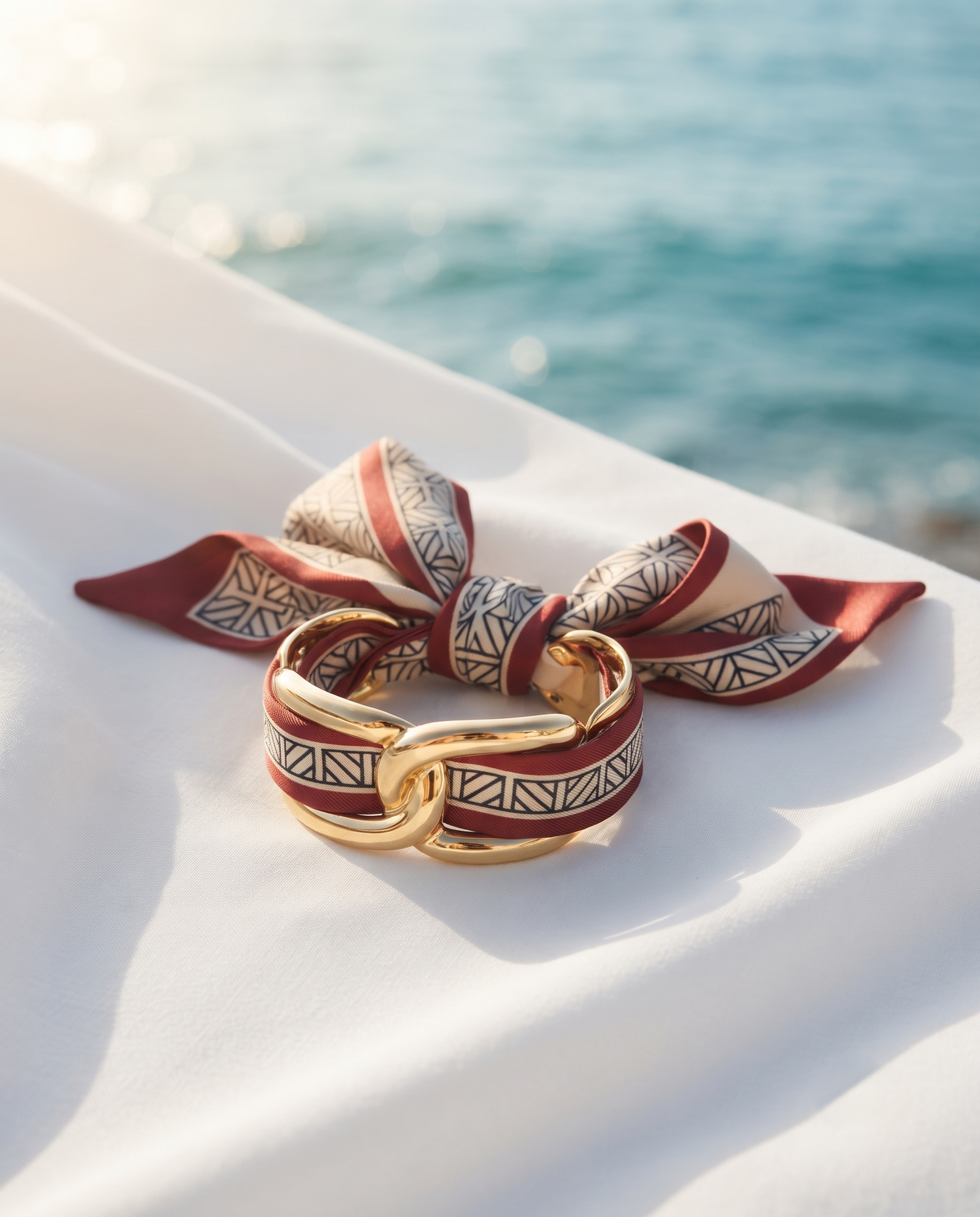 MODERN SILK SCARF HANDCUFF