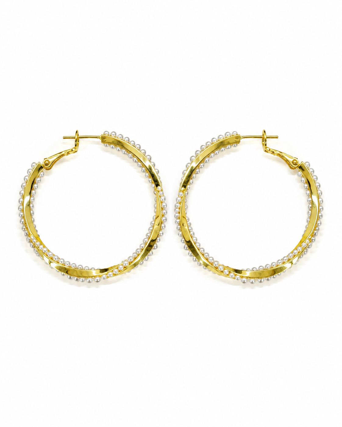 LUSTROUS PEARL RIBBON EARRING