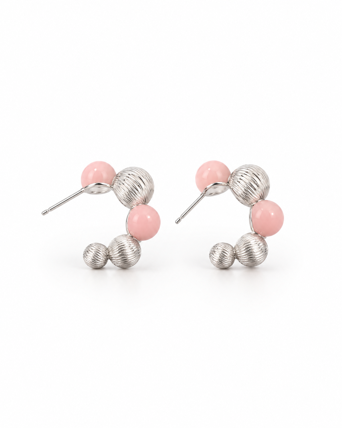 BLUSH ORBIT STUD EARRING