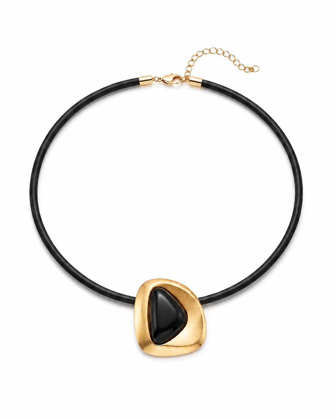 GILDED OBSIDIAN AURA NECKLACE
