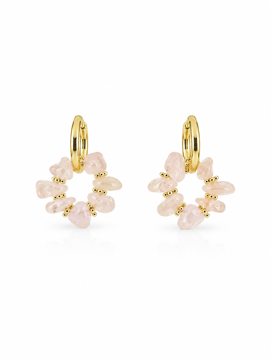 ROSE HALO CHARM EARRING
