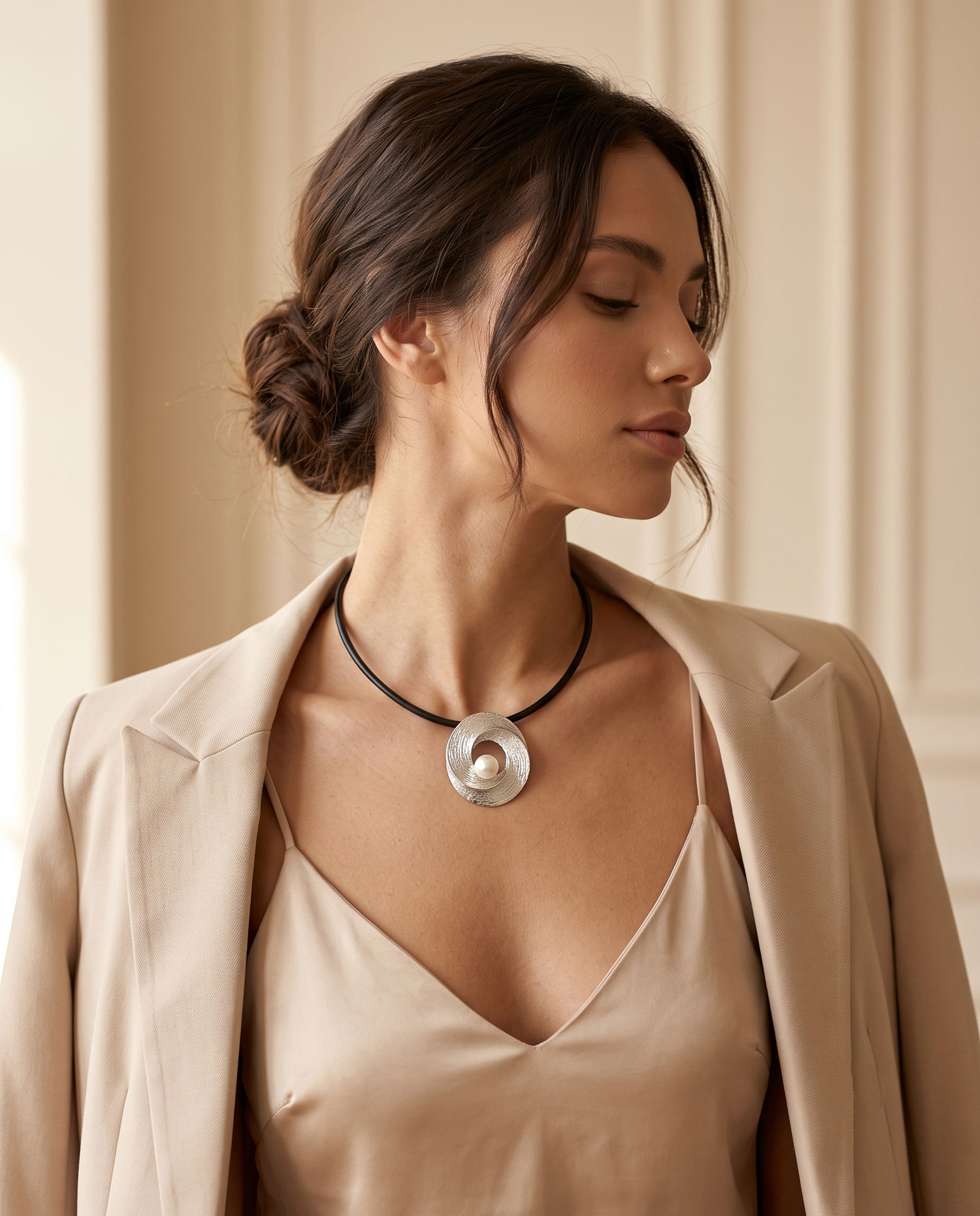 LUMINA PEARL ORBIT NECKLACE
