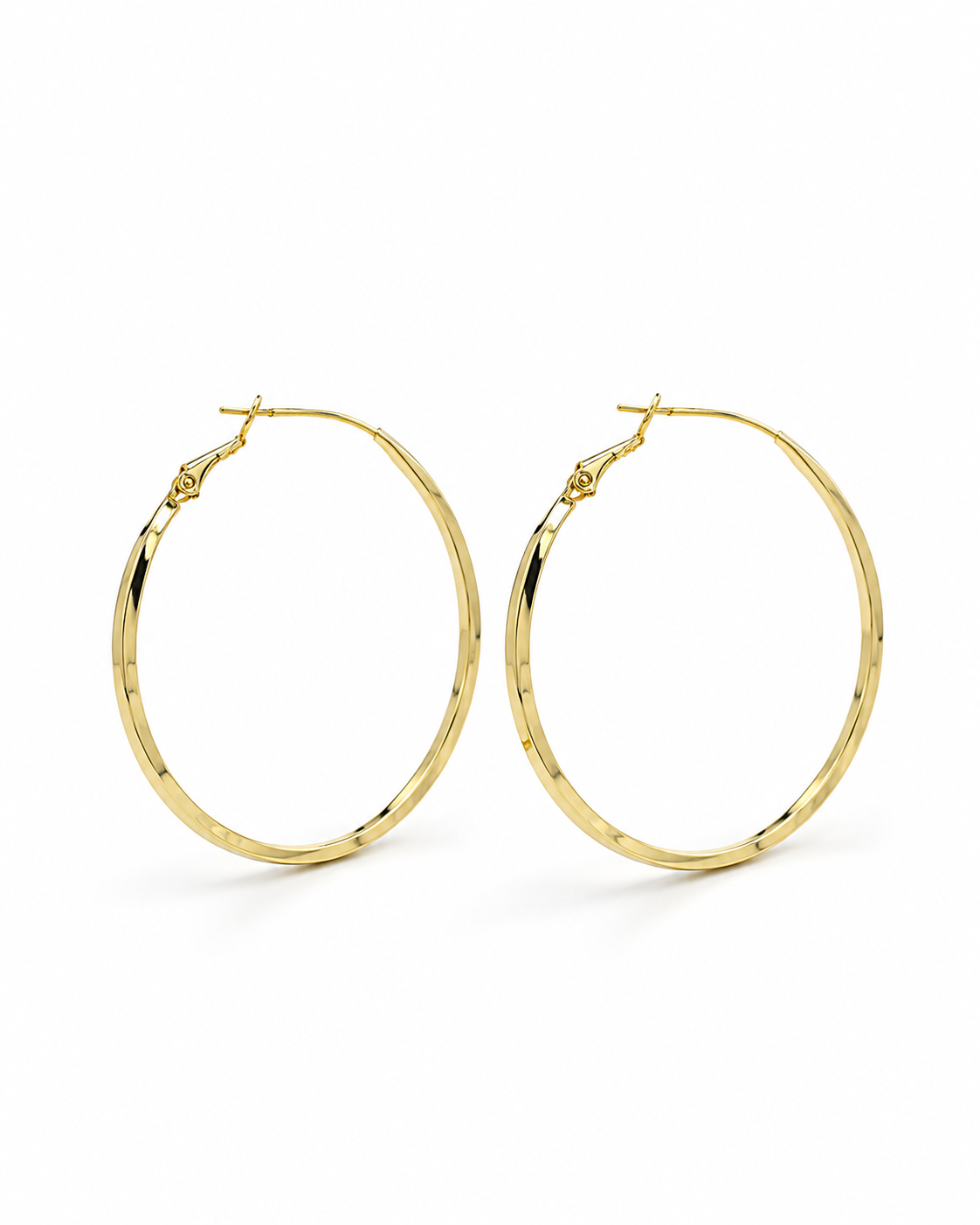 FACET HORIZON HOOP EARRING