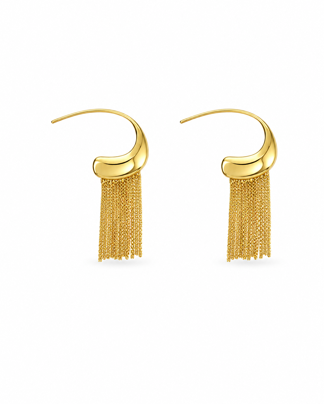 GILDED CASCADE TASSEL EARRING