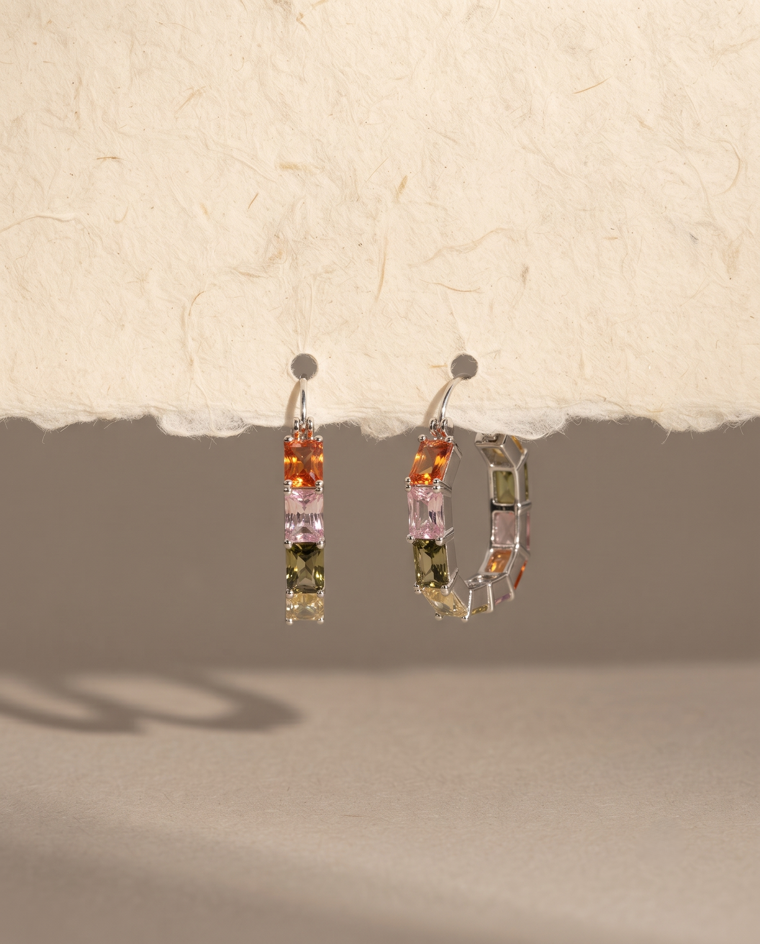 CHROMA MOSAIC HOOP EARRING