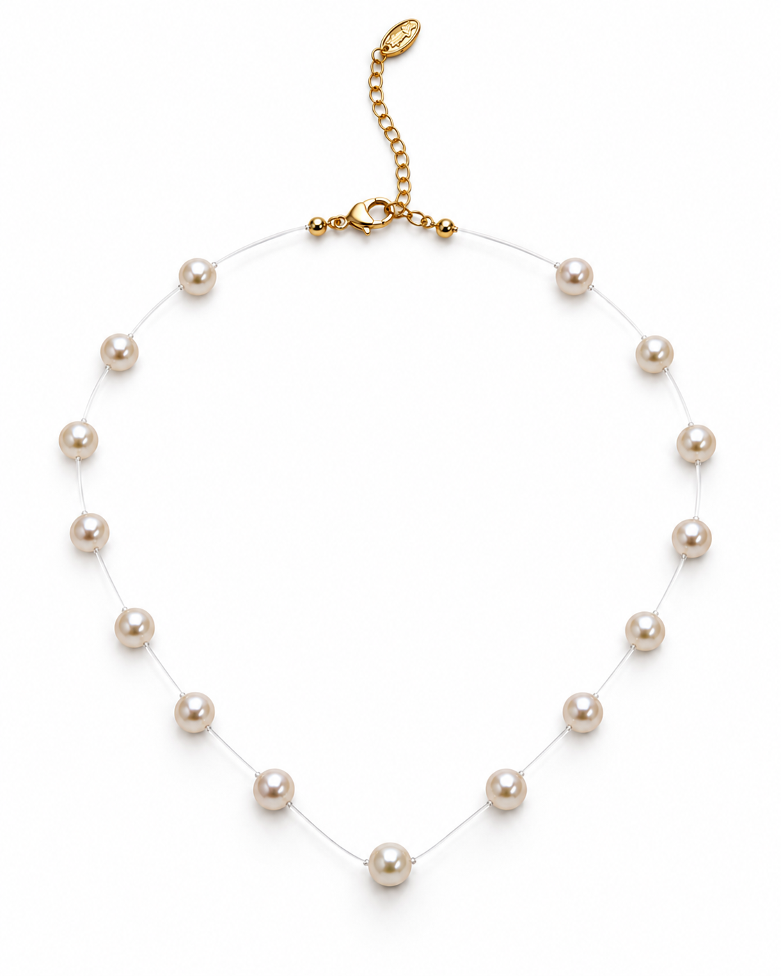 PEARL DOT WIRE NECKLACE