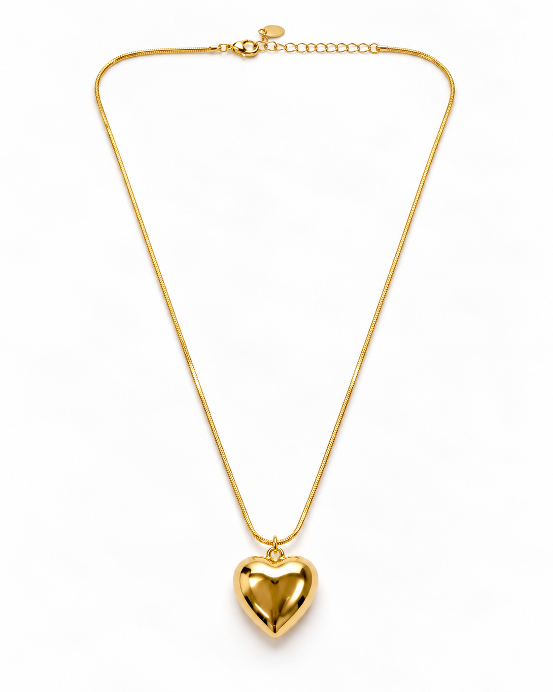 GOLDEN HEART DROP CHAIN PENDANT