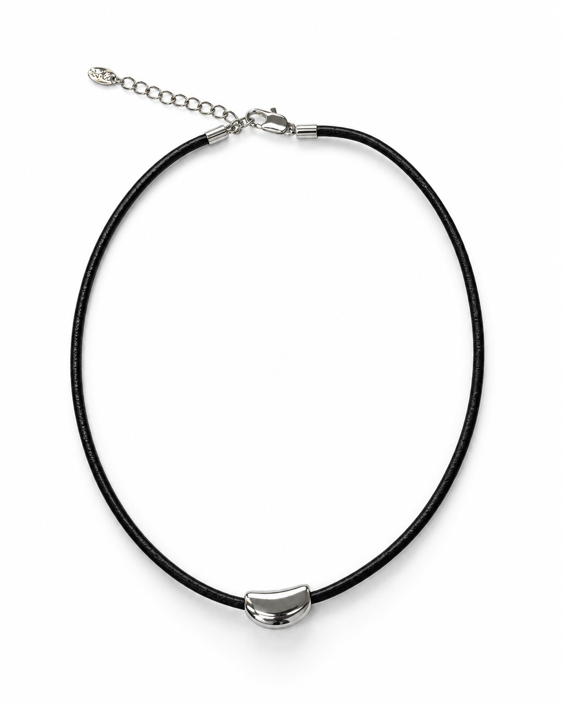 CURVED BEAD CORD NECKLACE
