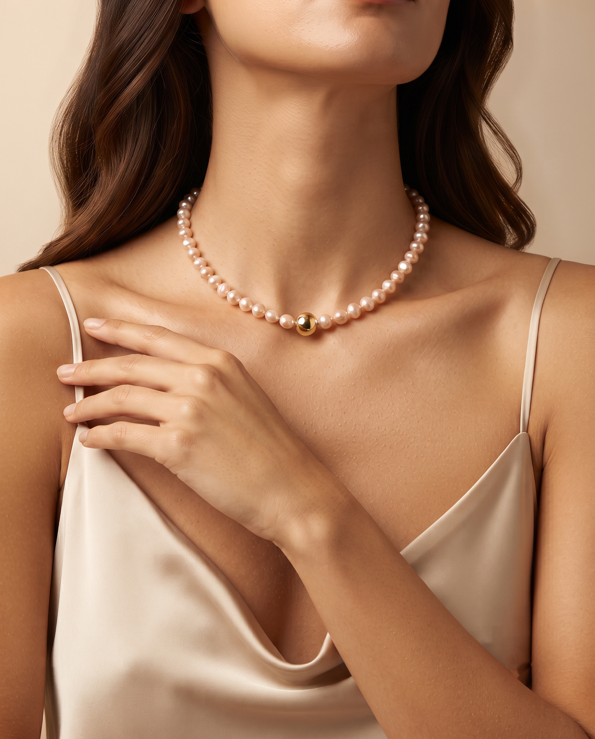 PEARL CENTRE SPHERE NECKLACE