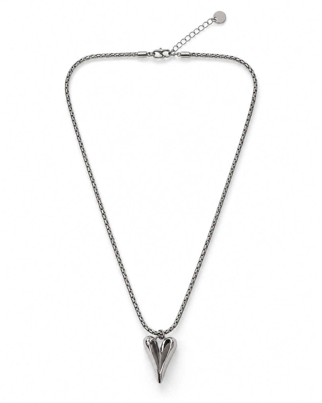 SCULPT HEART CHAIN PENDANT