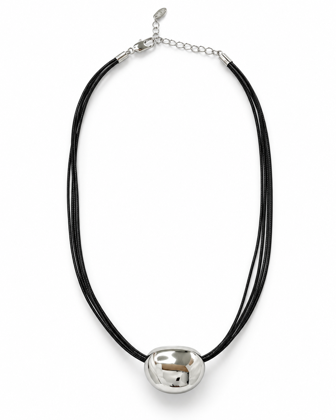 OVAL BEAD CORD NECKLACE