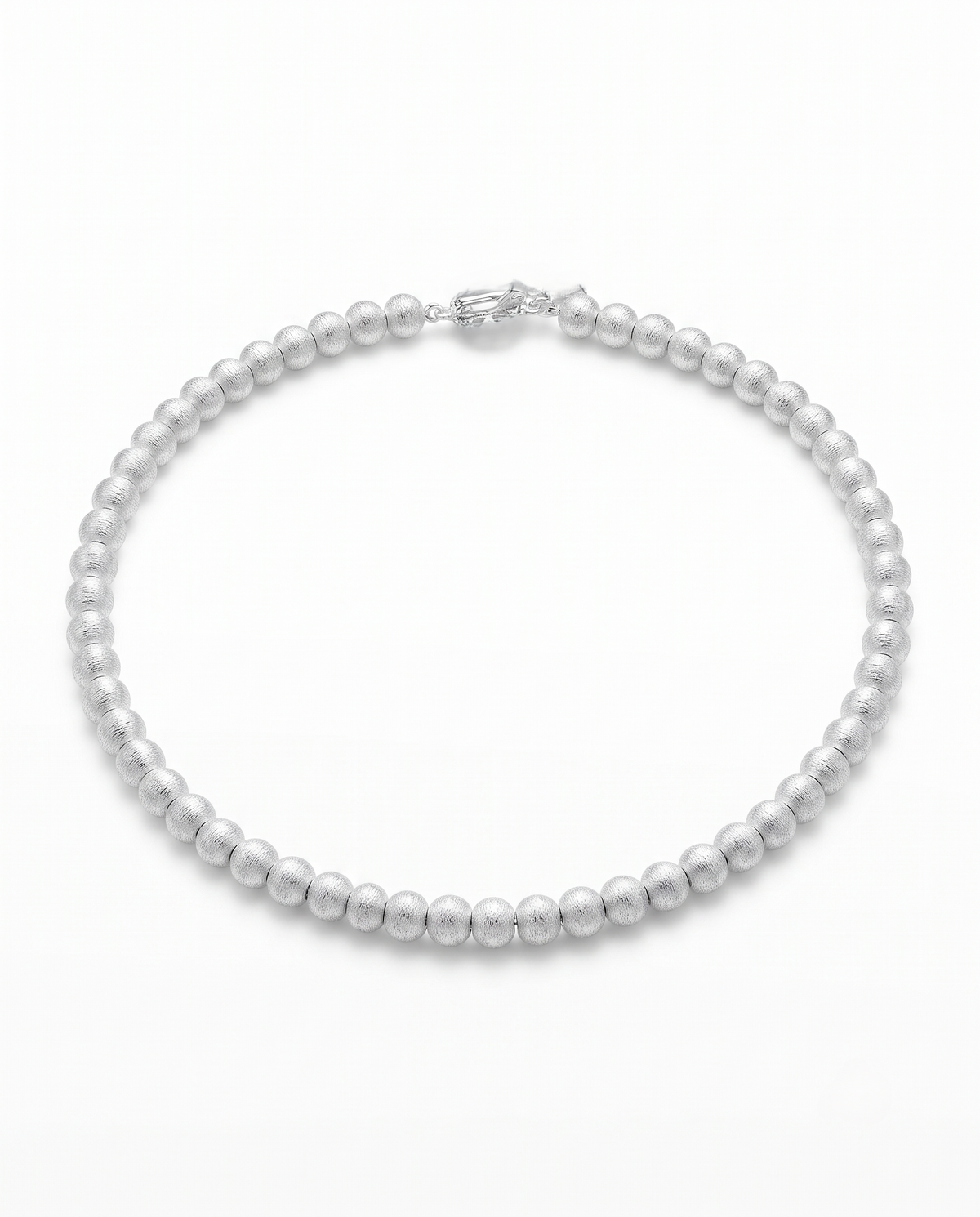 TEXTURED SPHERE BEAD NECKLACE
