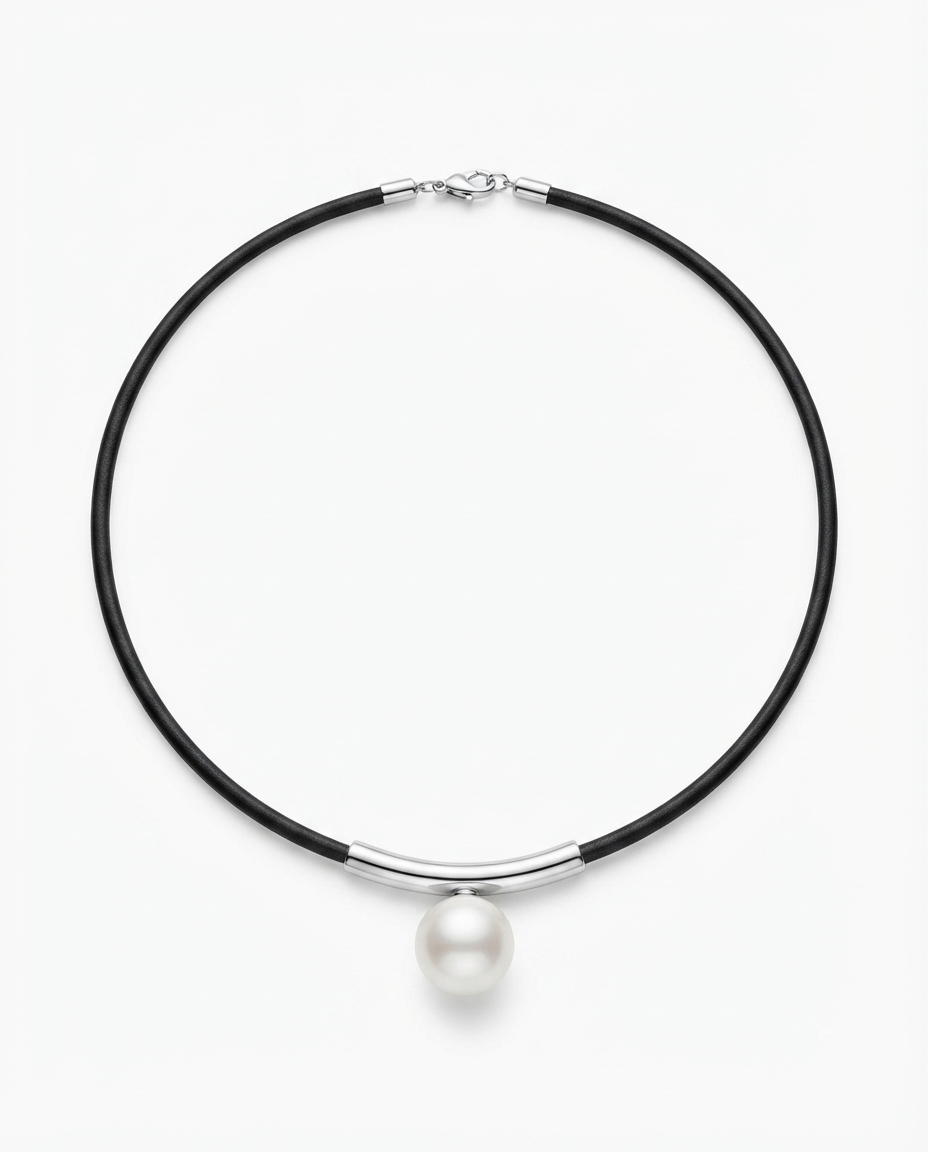 PEARL DROP CORD NECKLACE