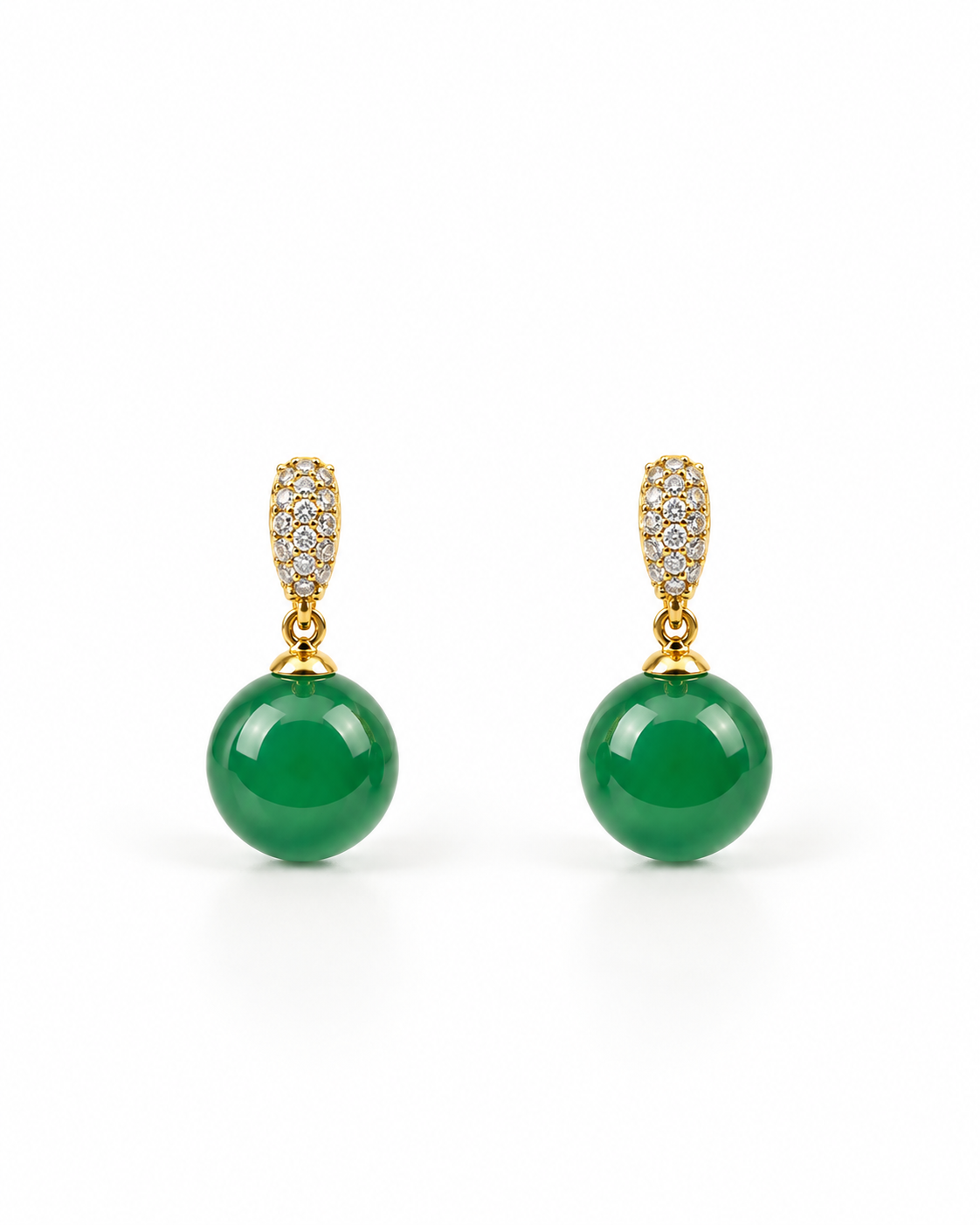 EMERALD GLOW DROP EARRING