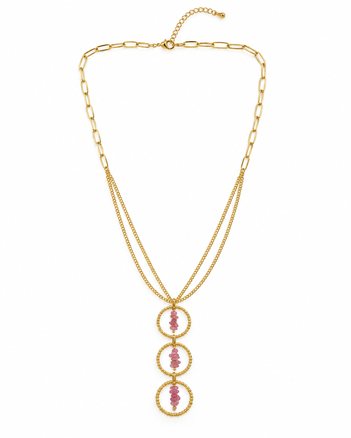 Rosé Orbit Necklace