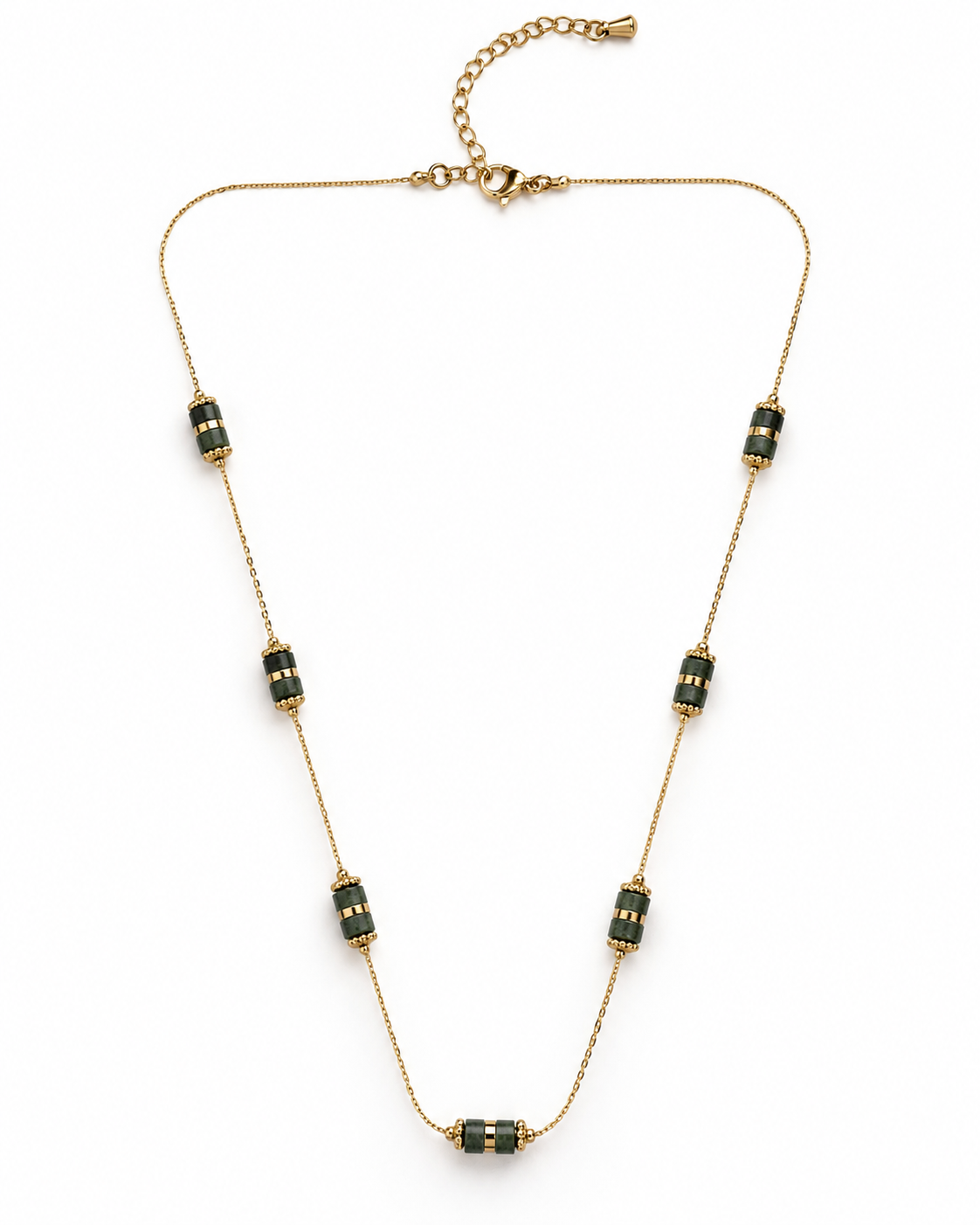 Moss Barrel Necklace