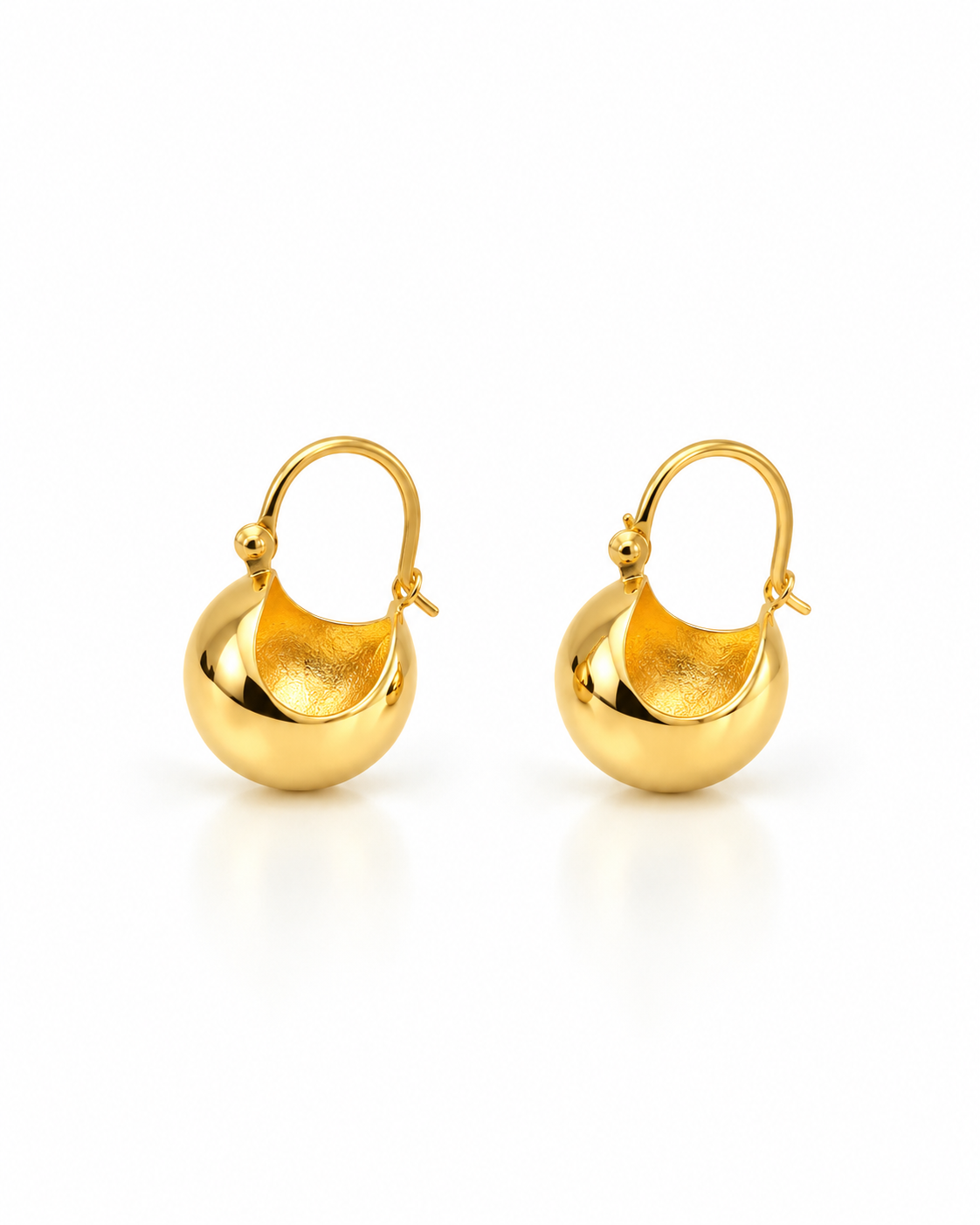GOLDEN ORBIT HOOP EARRINGS