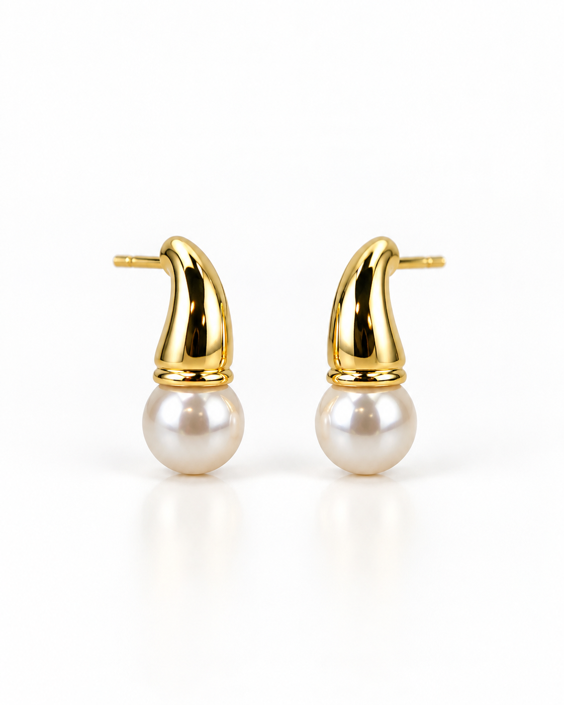 PEARL DROP STUD EARRING