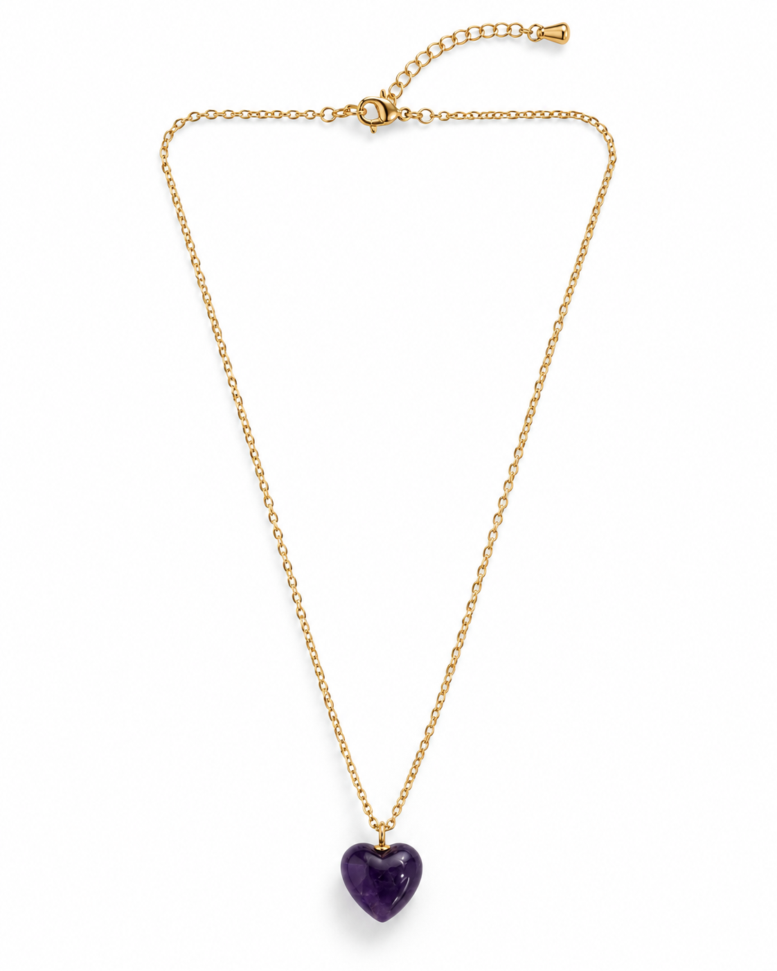 Amethyst Heart Necklace