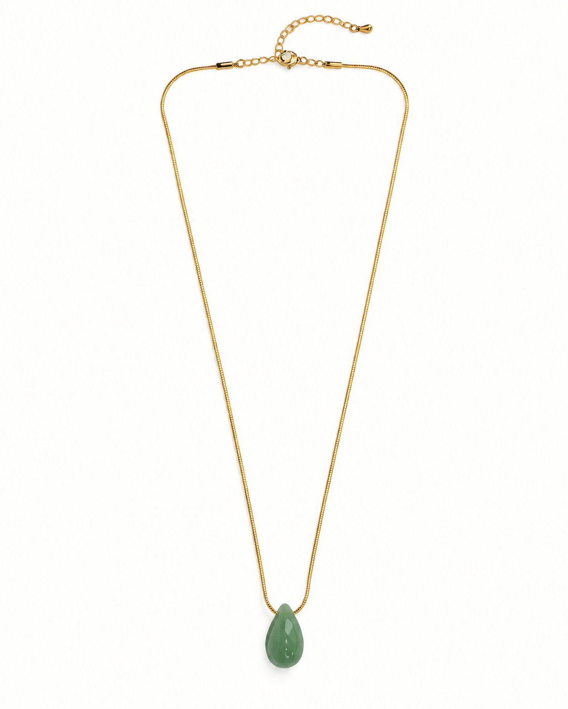 Verde Teardrop Pendant Necklace