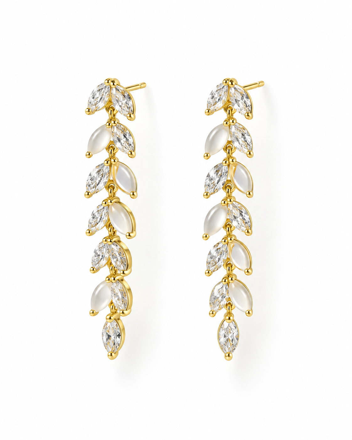 CASCADE PETAL DROP EARRING