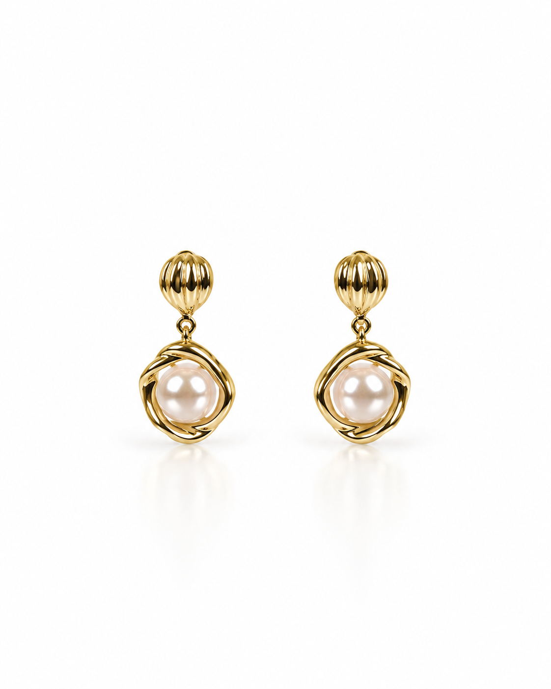 PEARL ORBIT DROP EARRING